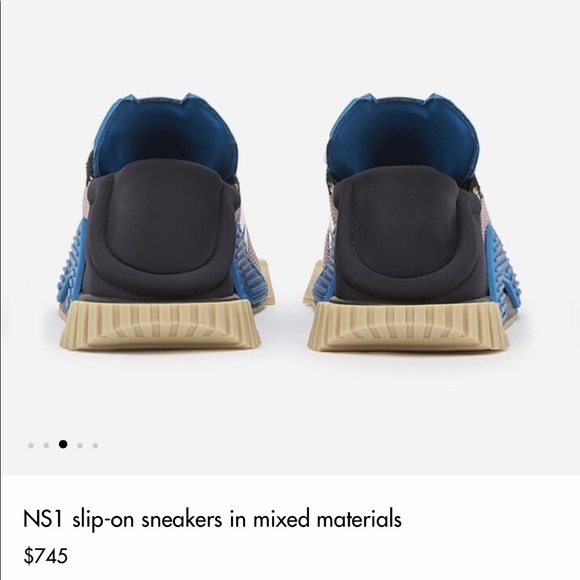 Dolce & Gabbana DG D&G slip on NS1 shoes new blue black low top cushioned new main image 13